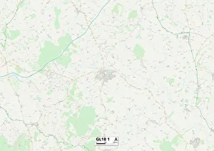 Cheapside Prints: Gloucester GL18 1 Map