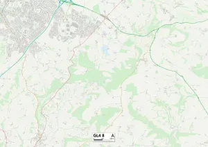 Portway Prints: Gloucester GL4 8 Map