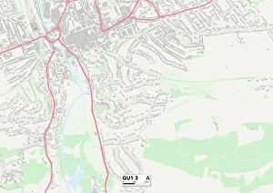 Oxford Terrace Prints: Guildford GU1 3 Map