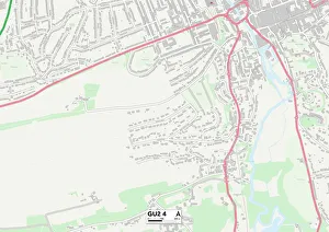 The Mount Prints: Guildford GU2 4 Map