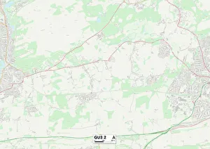 Milton Close Prints: Guildford GU3 2 Map