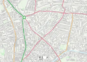 Douglas Road Prints: Hackney N1 2 Map