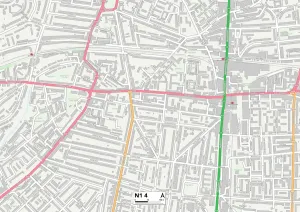 Kingsbury Road Prints: Hackney N1 4 Map