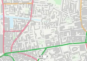 Hackney N1 9 Map
