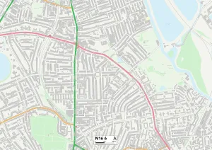 Hackney N16 6 Map