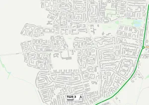 Huntly Road Prints: Hartlepool TS25 3 Map