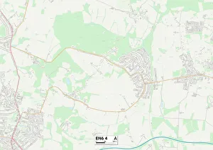 Springfield Close Prints: Hertsmere EN6 4 Map