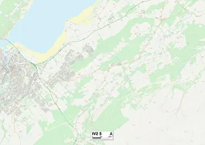 Hillhead Road Prints: Highland IV2 5 Map