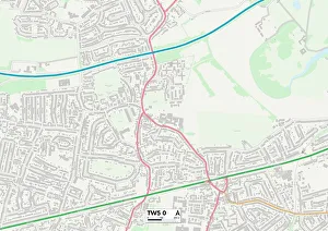 The Warren Prints: Hounslow TW5 0 Map