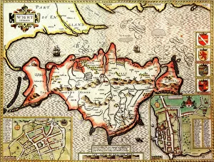 reproduction old map WESTMORELAND 1610 by John Speed 