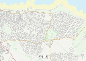 Gainsborough Avenue Prints: Kent CT9 3 Map