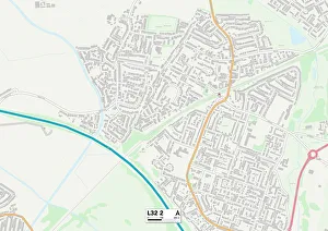 Mount Road Prints: Knowsley L32 2 Map