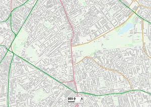 Lambeth Prints: Lambeth SE5 0 Map