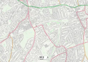 Springhill Close Prints: Lambeth SE5 8 Map