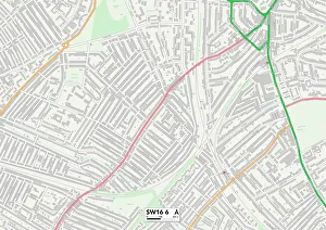 Lambeth Prints: Lambeth SW16 6 Map