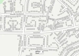 Leeds Prints: Leeds LS15 5 Map