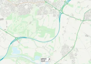 Leeds Prints: Leeds LS15 9 Map