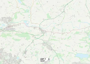 Park Court Prints: Leeds LS21 1 Map
