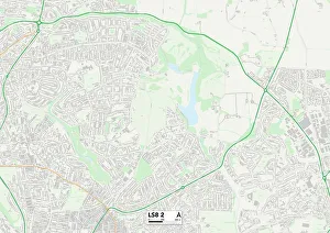 Leeds Prints: Leeds LS8 2 Map