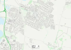 East Avenue Prints: Leicester LE7 2 Map