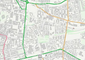 Grove Street Prints: Liverpool L7 3 Map