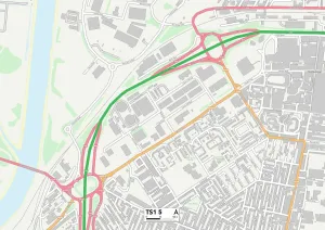 Annie Street Prints: Middlesbrough TS1 5 Map