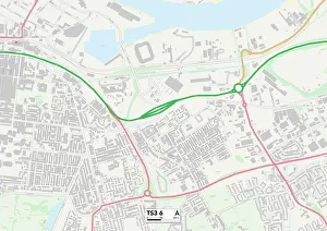 Cromwell Street Prints: Middlesbrough TS3 6 Map