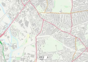 Milner Road Prints: Newham E15 3 Map