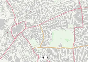 Tavistock Road Prints: Newham E15 4 Map
