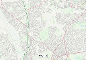 Kingsley Road Prints: Northampton NN2 7 Map