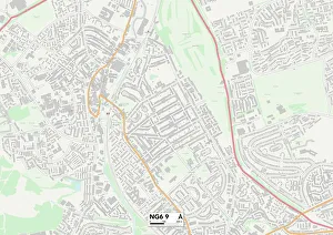 Broomhill Road Prints: Nottingham NG6 9 Map