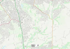 OL - Oldham Prints: Oldham OL8 2 Map