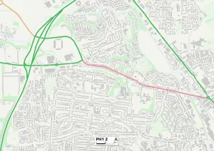 Hermitage Drive Prints: Perth and Kinross PH1 2 Map