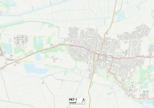 Broad Street Prints: Peterborough PE7 1 Map