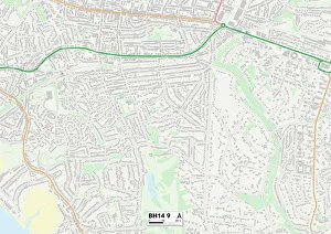 Milton Close Prints: Poole BH14 9 Map