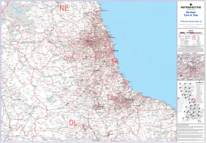 Postcode Sector Map sheet 22 Durham, Tyne and Tees