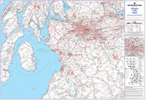 Postcode Sector Map sheet 25 Glasgow and the Clyde