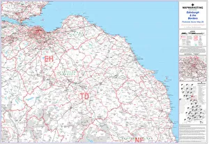 Postcode Sector Map sheet 26 Edinburgh and Borders