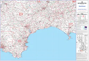 Postcode Sector Map sheet 3 South Devon