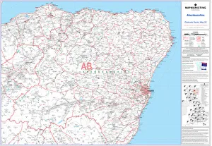 Postcode Sector Map sheet 32 Aberdeenshire