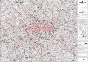 Postcode Sector Map sheet 37 Central London