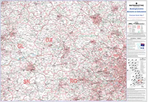 Postcode Sector Map sheet 7 Berkshire, Buckinghamshire and Oxfordshire