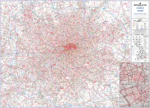 Postcode Sector Map sheet 8 London and M25