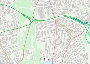 Byron Avenue Prints: Redbridge E18 2 Map