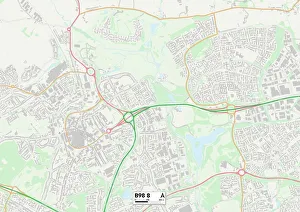 Park Court Prints: Redditch B98 8 Map