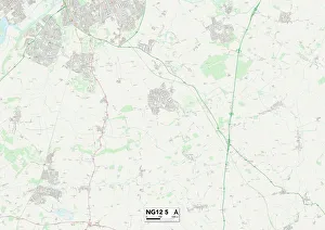 Hayes Road Prints: Rushcliffe NG12 5 Map