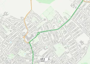 Elm Avenue Prints: Sefton L23 2 Map