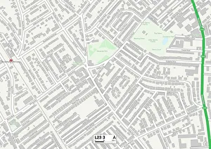 Lancaster Avenue Prints: Sefton L23 3 Map