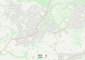 Prospect Place Prints: Sheffield S17 4 Map