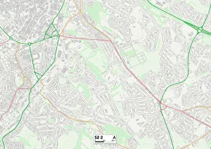 Northern Avenue Prints: Sheffield S2 2 Map